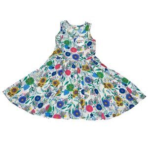 Dot Dot Smile Toddler Girls Size 3/4 Spring Flowers Print Tank Twirl Dress NWT‎